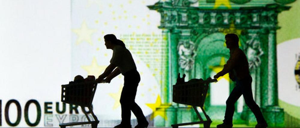 Die Inflation in der Eurozone bleibt niedrig.