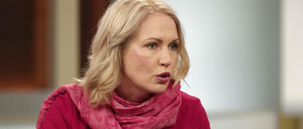 Manuela Schwesig am Wahlabend in der ARD.
