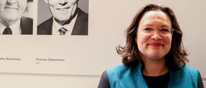 Die neue Vorsitzende der SPD-Bundestagsfraktion, Andrea Nahles.