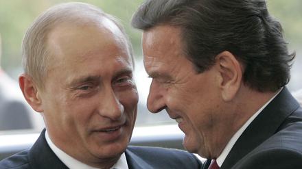 Treue Genossen. Gerhard Schröder und der russische Präsident Wladimir Putin verstehen sich schon seit vielen Jahren sehr gut.
