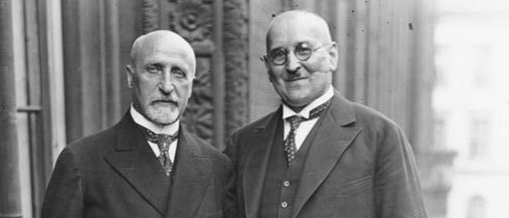 Amtskollegen. Gustav Böß (r.) und der Wiener Bürgermeister Karl Seitz bei einem Treffen im Juni 1929.