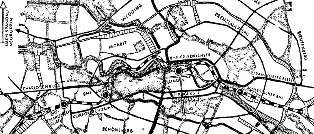 Der "Zehlendorfer Plan" für Berlin, erschienen im Tagesspiegel 1946.