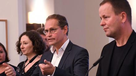 Zwischen Bürgermeister Müller (Mi.) und Senator Lederer kann es schon mal lauter werden.