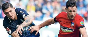 Trifft er gegen die Roten? Herthas Mathew Leckie, hier im Auswärtstrikot, hat vier der sechs Berliner Tore erzielt. 