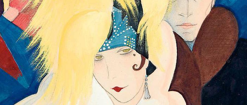 Jeanne Mammen: „Die Großstadt“, um 1927, Titelblattentwurf für: Die Großstadt, 1927, Jg. I, Heft 1, Berlinische Galerie.