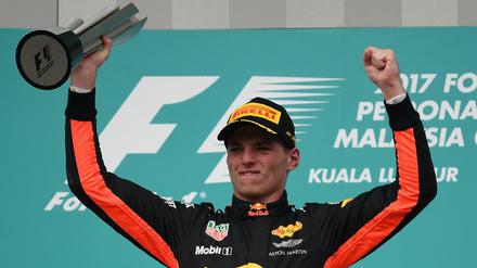 Jubelnder Holländer. Max Verstappen. 