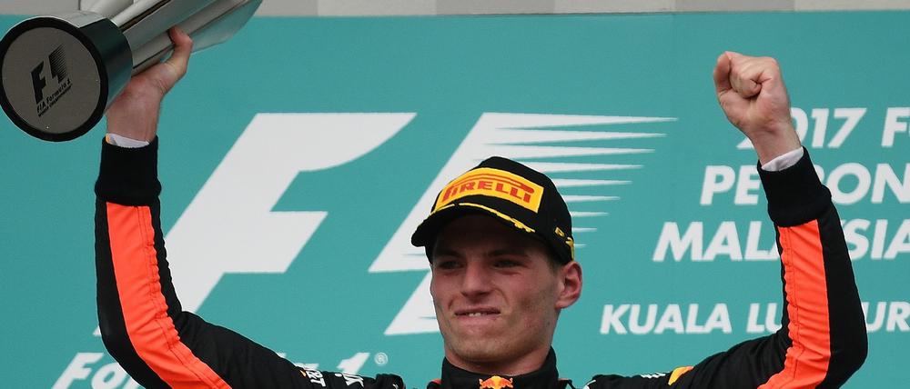 Jubelnder Holländer. Max Verstappen. 