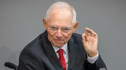 Finanzminister Wolfgang Schäuble (CDU).