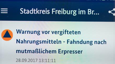 Diese bundesweite Warnung hat sich in den vergangenen Tagen schnell verbreitet.