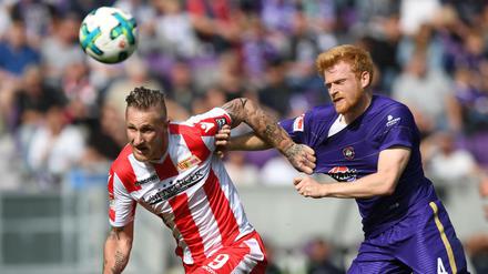 Sebastian Polter erzielte das 2:0 für den 1. FC Union in Aue. 