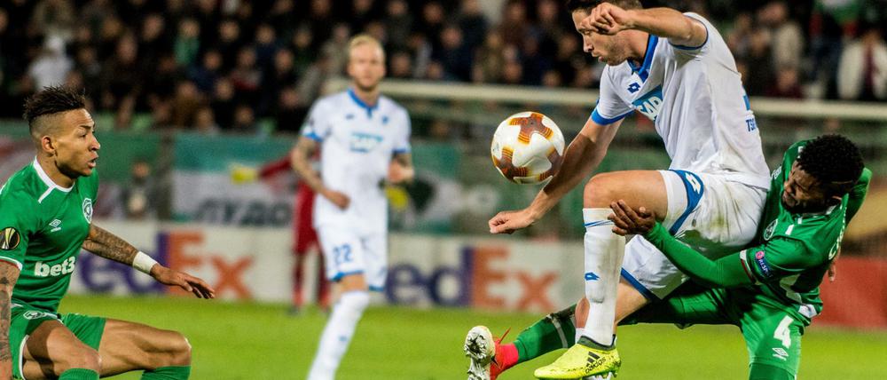 Spiele wie die Europa-League-Begegnung zwischen Ludogorez Rasgrad und TSG 1899 Hoffenheim werden von der Saison 2018/19 bei Dazn beziehungsweise einem Free-TV-Partnersender laufen.