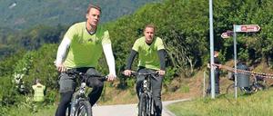 Weil Kapitän Manuel Neuer (vorn) verletzt ist, bekommt Barcelonas Marc-André ter Stegen seine Chance. 
