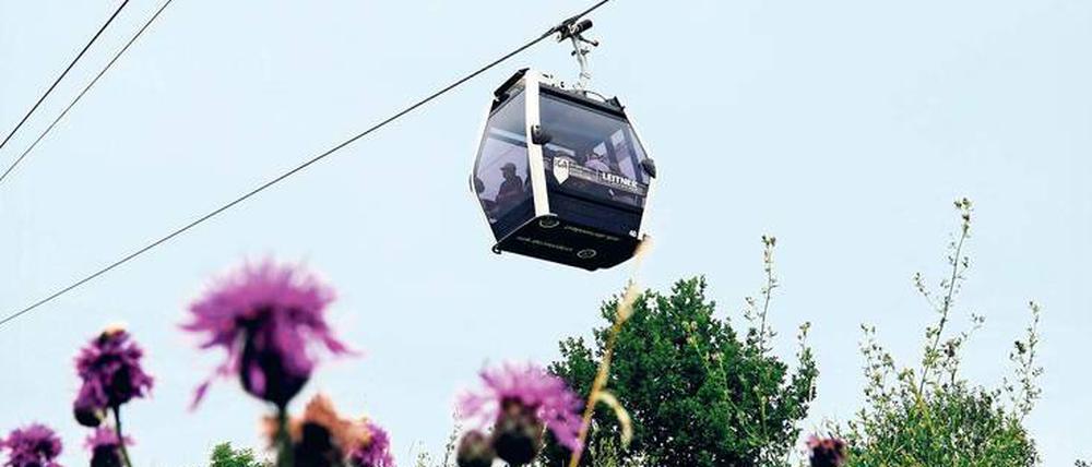 Noch sorgt der Hersteller für den Weiterbetrieb der Seilbahn am Gartenschaugelände.