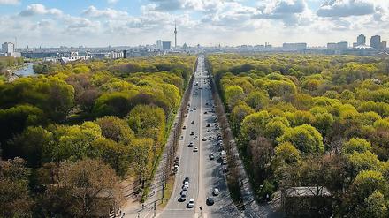 Park und Problemfall: der Tiergarten im Herzen der Stadt, durchschnitten von der Straße des 17. Juni.