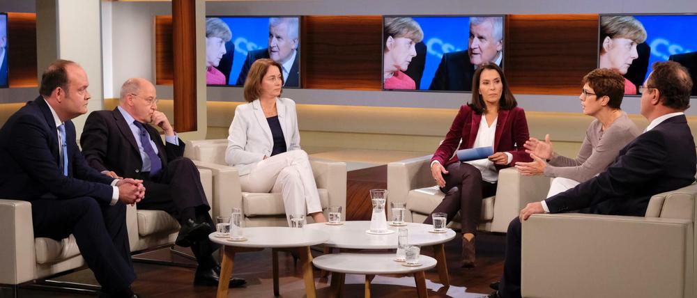 Wohin geht Deutschland mit Merkel? Anne Will und ihre Gäste diskutieren. 