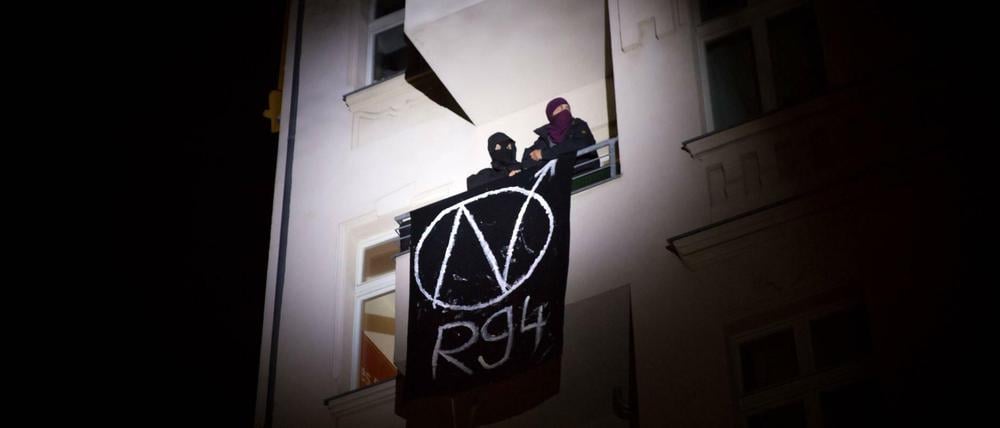 Die Rigaer Straße ist ein Hotspot der linksradikalen Szene in Berlin. 