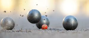 "Wumms". Ein geeignetes Boulegelände findet man überall.