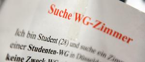 Nicht nur in Berlin werden die WG-Zimmer immer teurer.