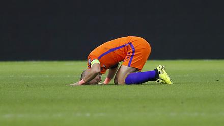 Abend des Schmerzes. Arjen Robben erzielte zwei Tore - und fährt trotzdem nicht zur WM. 