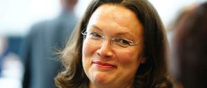 SPD-Fraktionschefin Andrea Nahles findet flexiblere Arbeitszeiten gut und unterstützt die Forderung der IG Metall. 