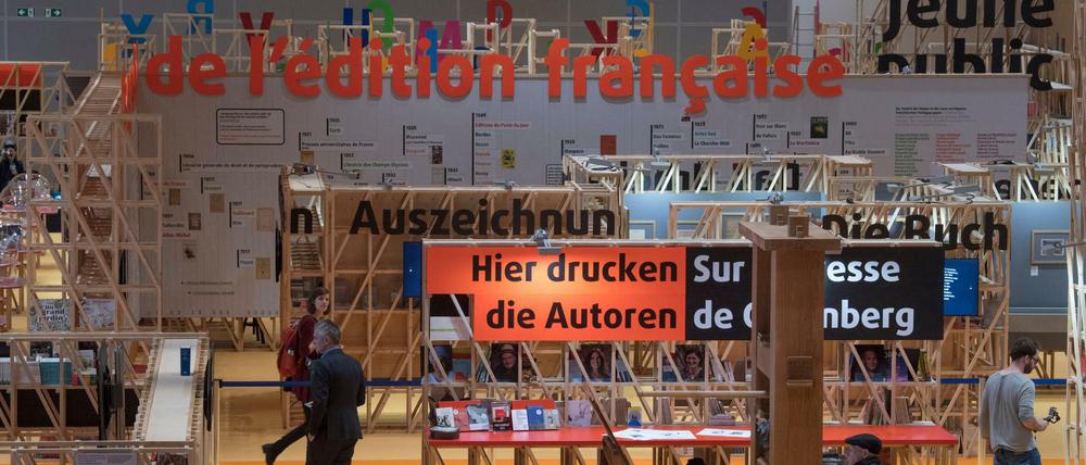 Der Pavillon des Gastlandes Frankreich bei der 69. Frankfurter Buchmesse. 