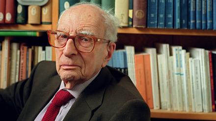 Claude Lévi-Strauss 2001 am Collège de France in Paris. 