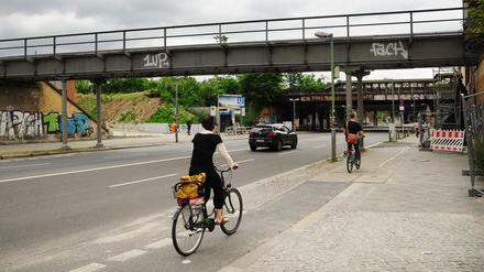 Die Yorckbrücken in der Yorckstraße in Berlin-Kreuzberg. 