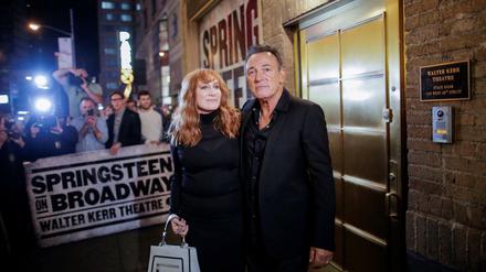 Bruce Springsteen und seine Frau Patti Scialfa nach der Premiere am Broadway.