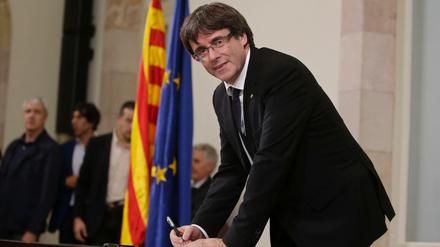 Der katalanische Regierungschef Carles Puigdemont 
