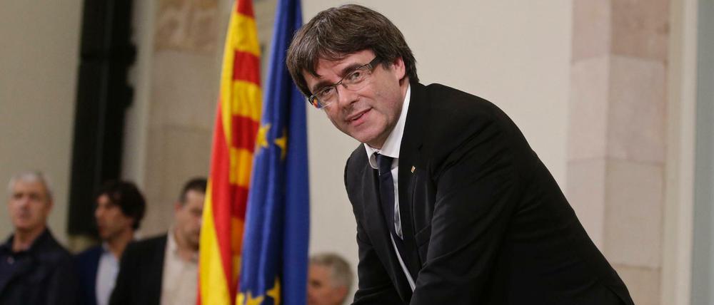 Der katalanische Regierungschef Carles Puigdemont