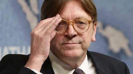 Der Brexit-Beauftragte des EU-Parlaments, der Liberale Guy Verhofstadt.
