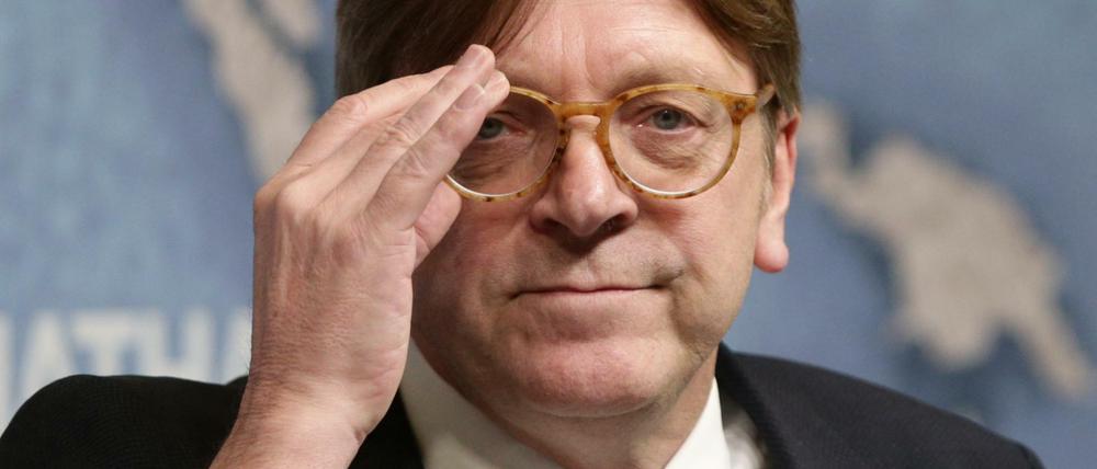 Der Brexit-Beauftragte des EU-Parlaments, der Liberale Guy Verhofstadt.