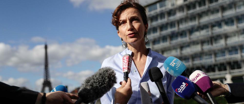 Die designierte Unesco-Chefin Audrey Azoulay in Paris.