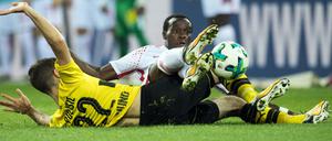 Kampf um jeden Zentimeter. Dortmund gegen RB Leipzig war in jeder Hinsicht aufeibend.