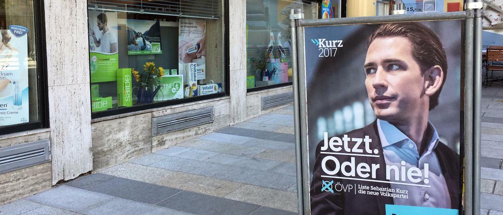 Favorit bei der Wahl in Österreich: Außenminister Sebastian Kurz von der ÖVP