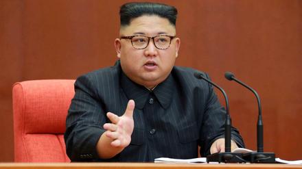 Der nordkoreanische Machthaber Kim Jong Un im Oktober in Pjöngjang. 