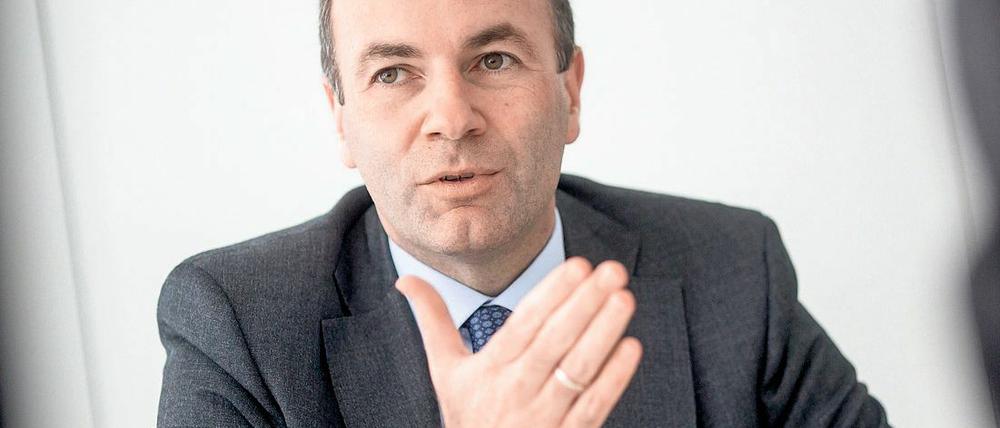 CSU-Vize Manfred Weber ist Vorsitzender der Fraktion der Europäischen Volkspartei (EVP) im Europaparlament.