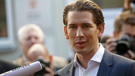 Sebastian Kurz am Wahlsonntag. 