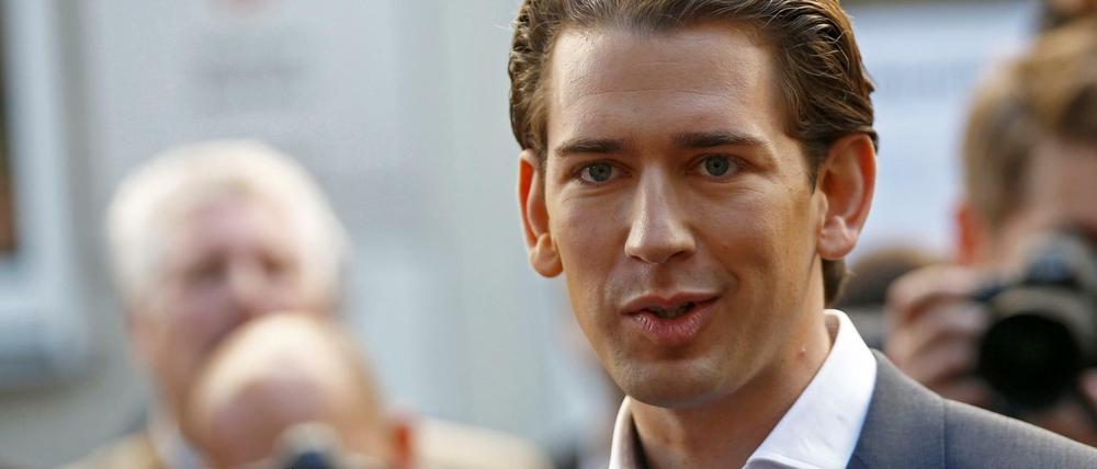 Sebastian Kurz am Wahlsonntag. 