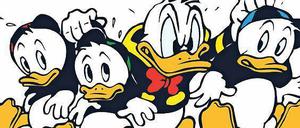 Huey, Dewey und Louie - so heißen die drei Neffen im US-Original.