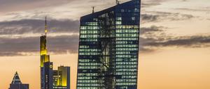 Das Hochhaus der Europäischen Zentralbank (EZB) in Frankfurt am Main.