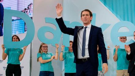 Wahlsieger Sebastian Kurz.