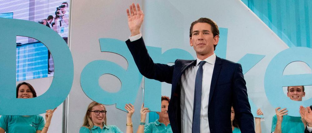 Wahlsieger Sebastian Kurz.