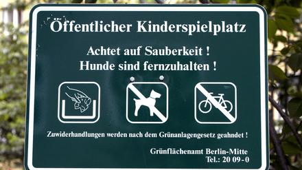 Hunde verboten.