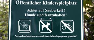 Hunde verboten.