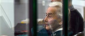 Ursula Haverbeck am Montag vor Gericht.