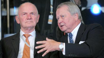 Enkel des Gründers Ferdinand Porsche. Ferdinand Piëch (l.) und Wolfgang Porsche sind mehr als einmal uneins über die Strategie des VW/Porsche-Konzerns gewesen.