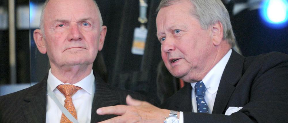 Enkel des Gründers Ferdinand Porsche. Ferdinand Piëch (l.) und Wolfgang Porsche sind mehr als einmal uneins über die Strategie des VW/Porsche-Konzerns gewesen.