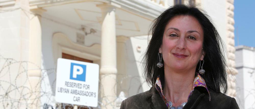 Die Investigativjournalistin Daphne Caruana Galizia im April 2011 in Valletta.