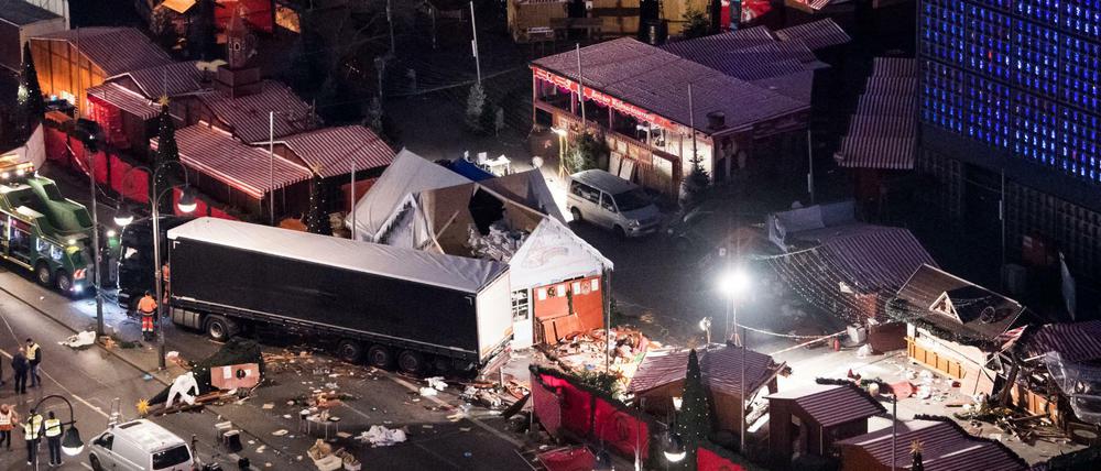 Der Anschlag auf den Weihnachtsmarkt auf dem Berliner Breitscheidplatz am 19.12.2016.